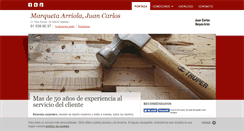 Desktop Screenshot of carpinteriamarqueta.com
