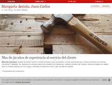Tablet Screenshot of carpinteriamarqueta.com
